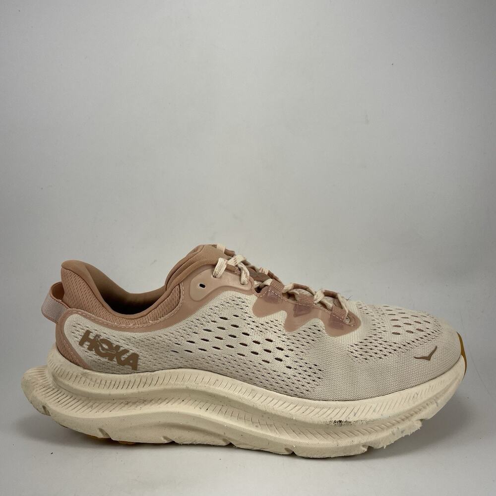 HOKA Kawana 2 Road Running Shoes Womens Size 10 Vanilla Sandshell Pink Low Top